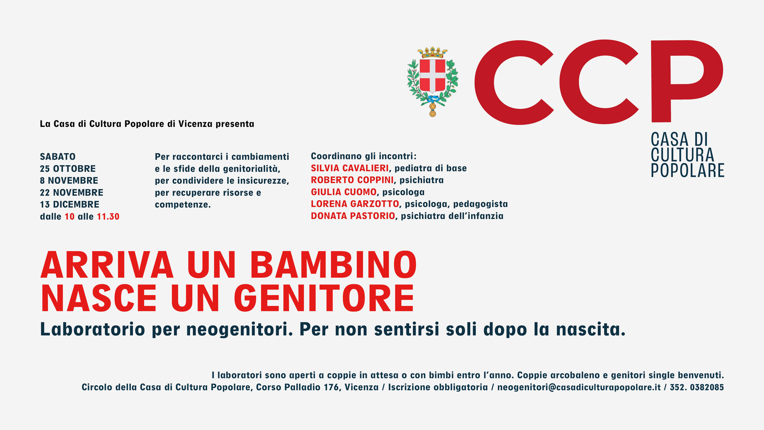 Immagine: Banner Arriva un bambino, nasce un genitore