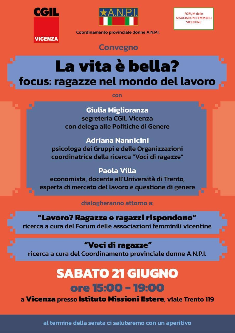 Convegno "La vita è bella?" locandina