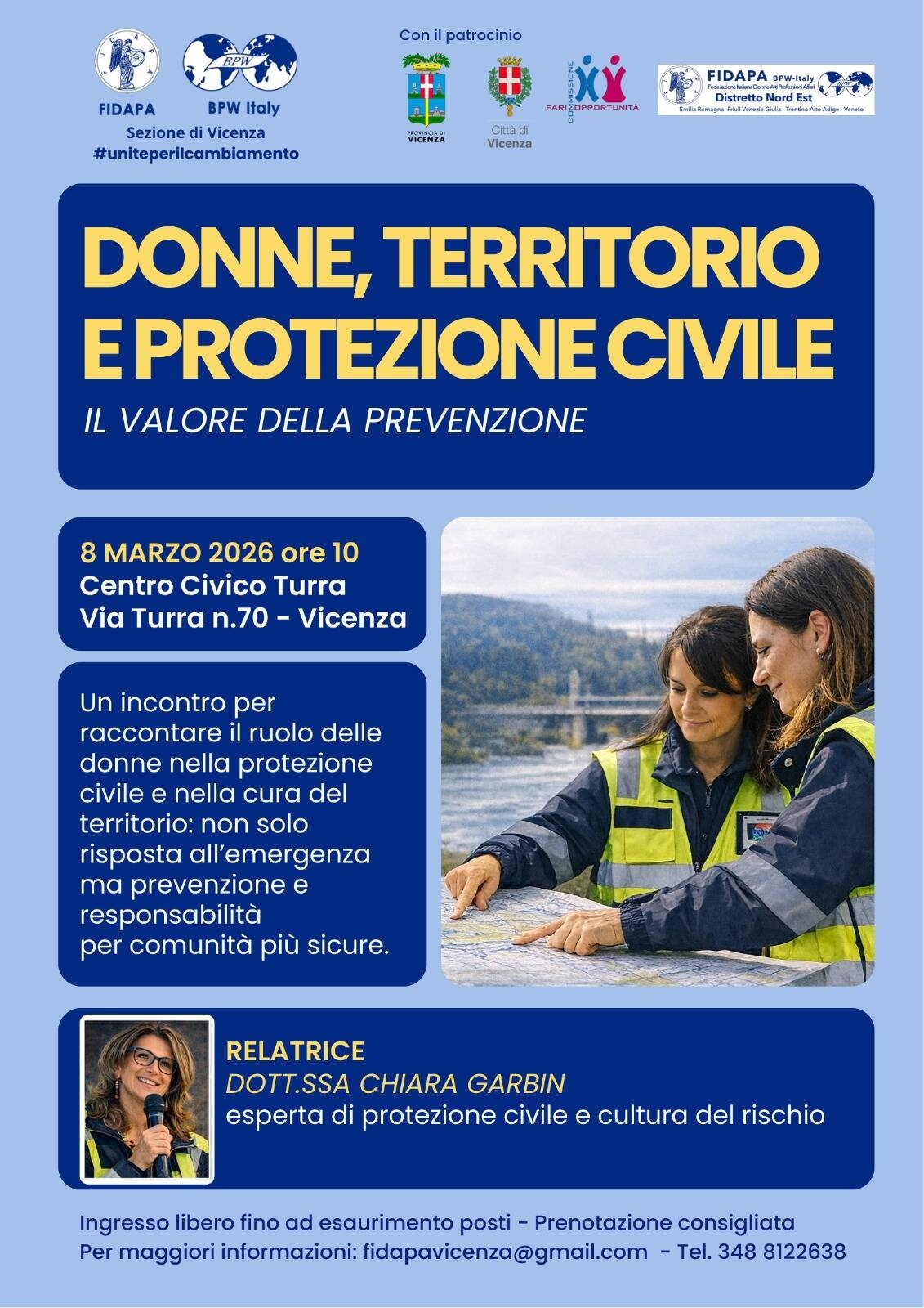 Immagine: DONNE TERRITORIO E PROTEZIONE CIVILE