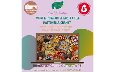 Immagine: Laboratorio mattonella granny all'uncinetto 