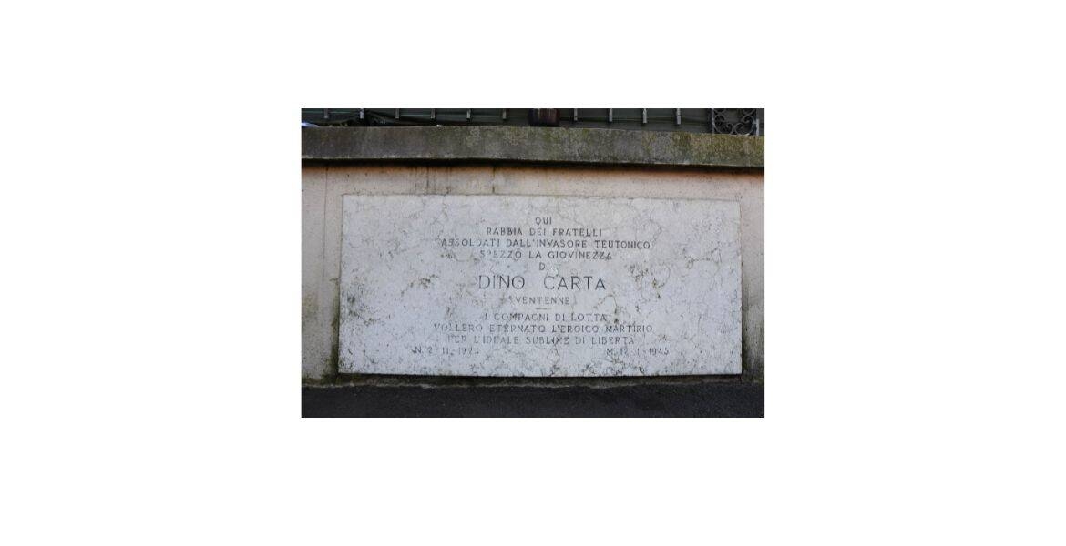 Immagine: Lapide Dino Carta