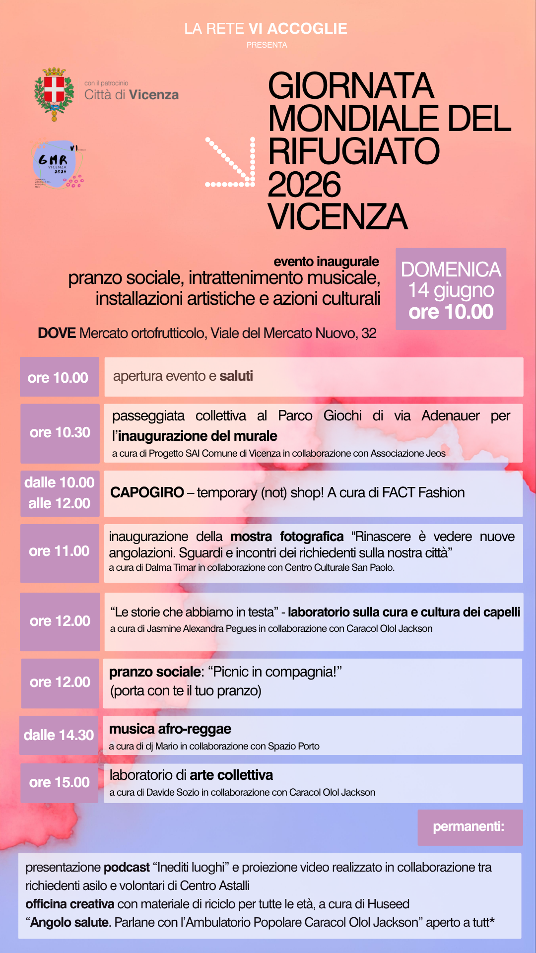 Immagine: locandina evento inaugurale GMR 2026