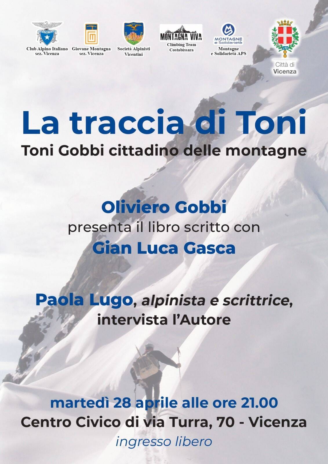Immagine: Locandina evento Toni Gobbi