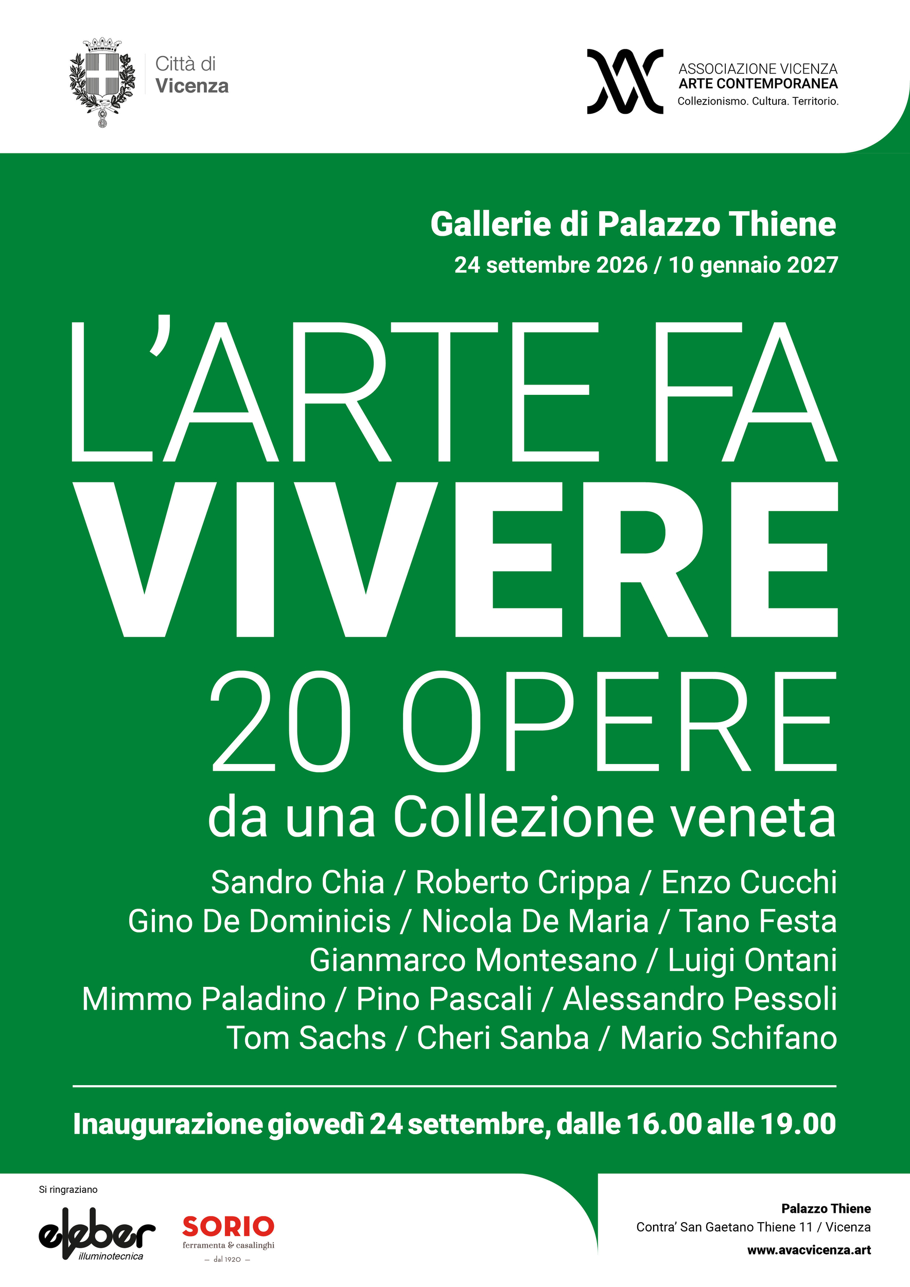Immagine: Locandina l'arte fa vivere