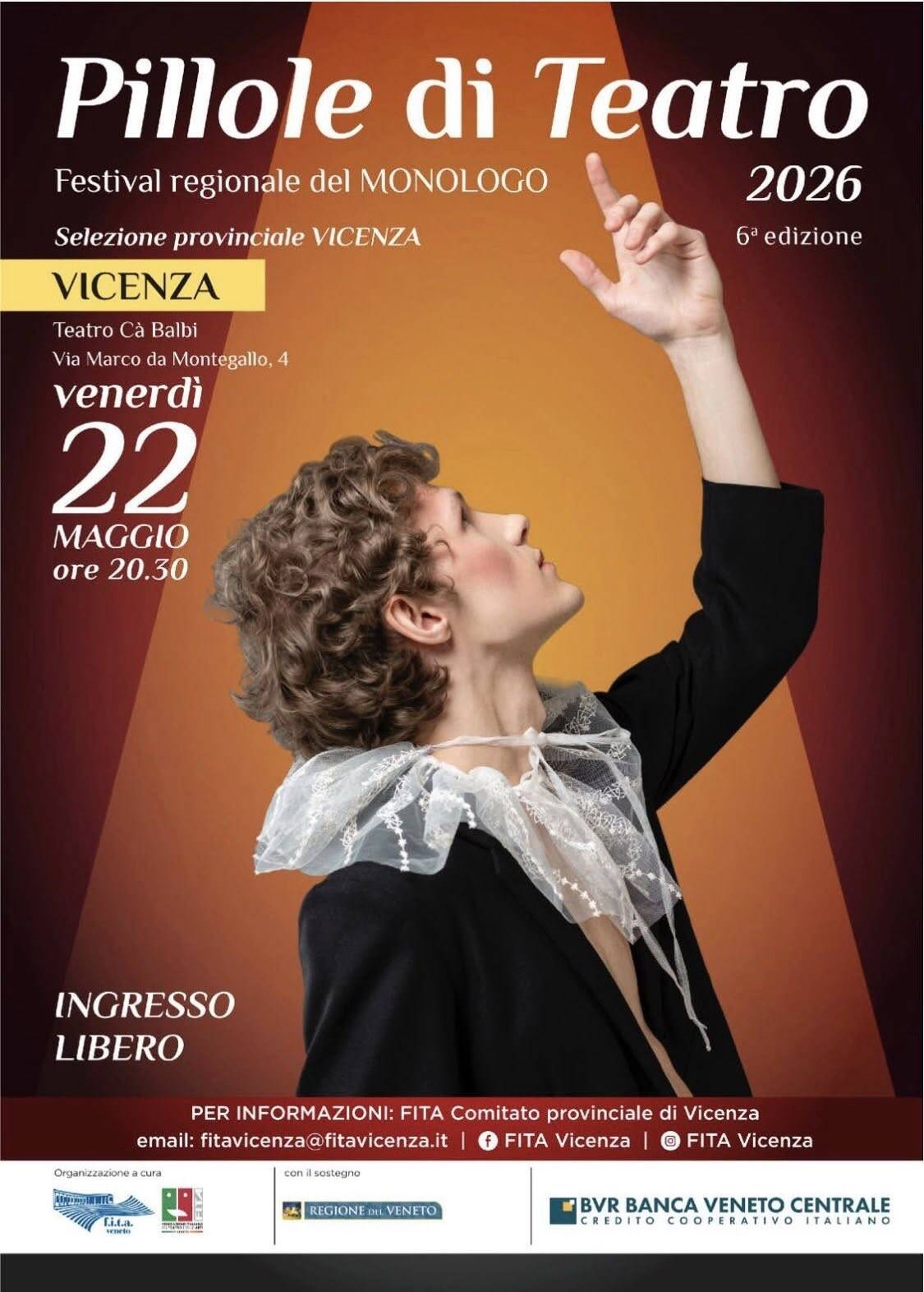 Immagine: Locandina Pillole di Teatro Vicenza 2026