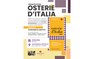Immagine: Locandina presentazione Osterie d'Italia