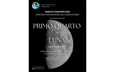 Immagine: Osservazione del Primo Quarto di Luna