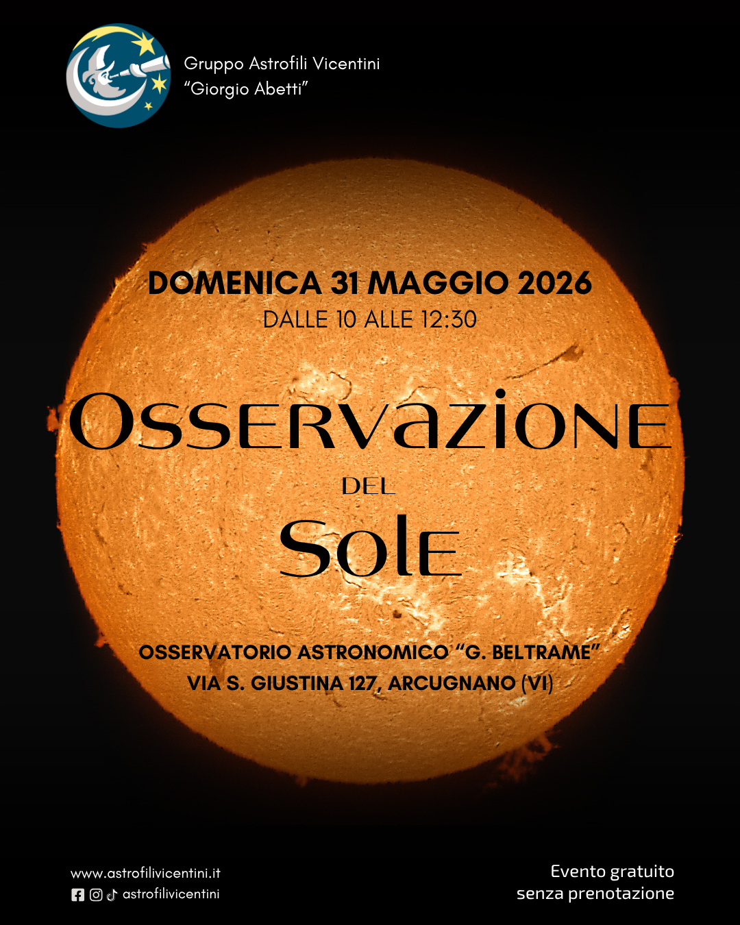 Immagine: Osservazione del Sole