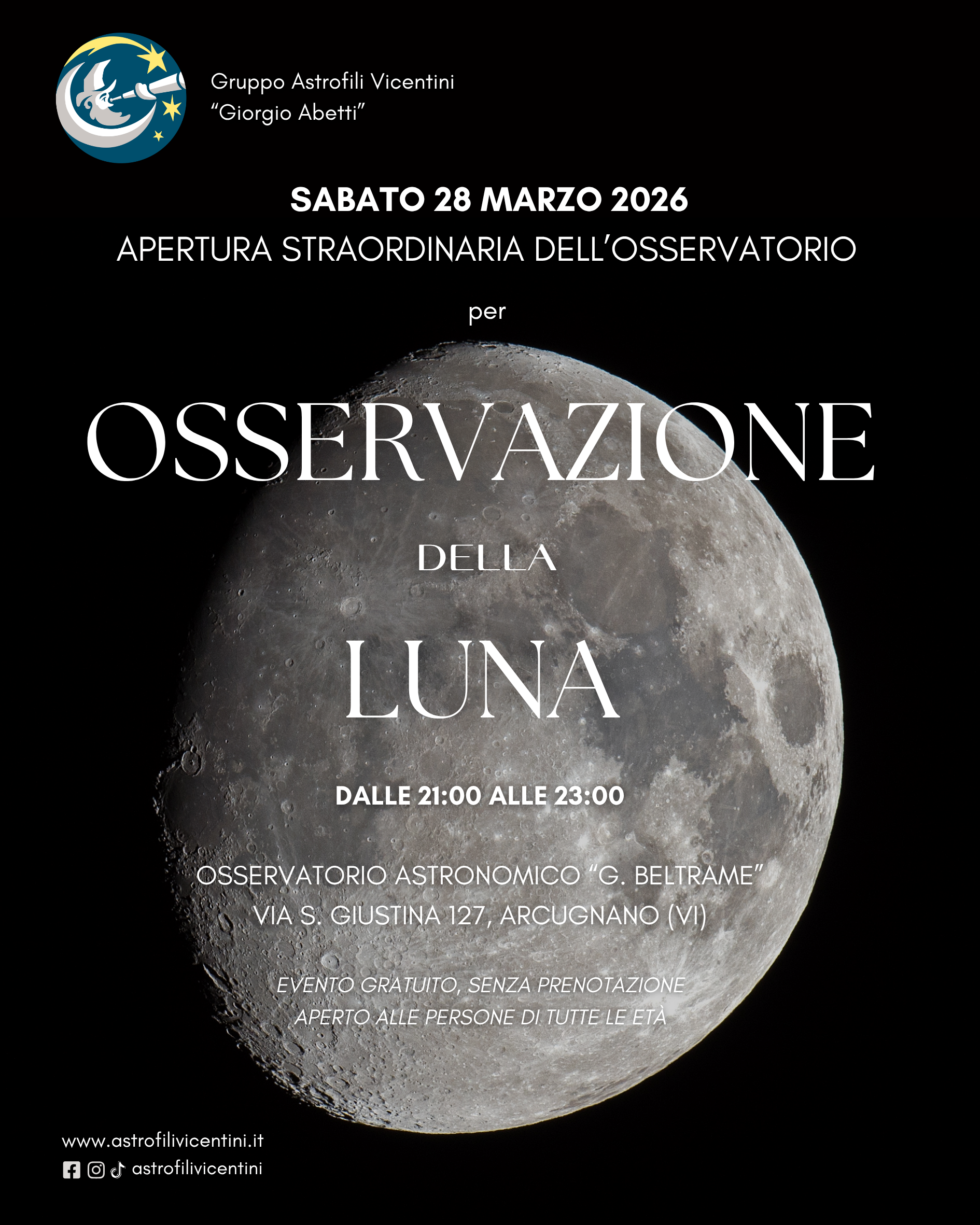 Immagine: Osservazione della Luna