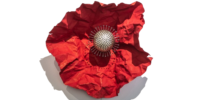 Immagine: "Papavero" opera installativa di Christian Manuel Zanon