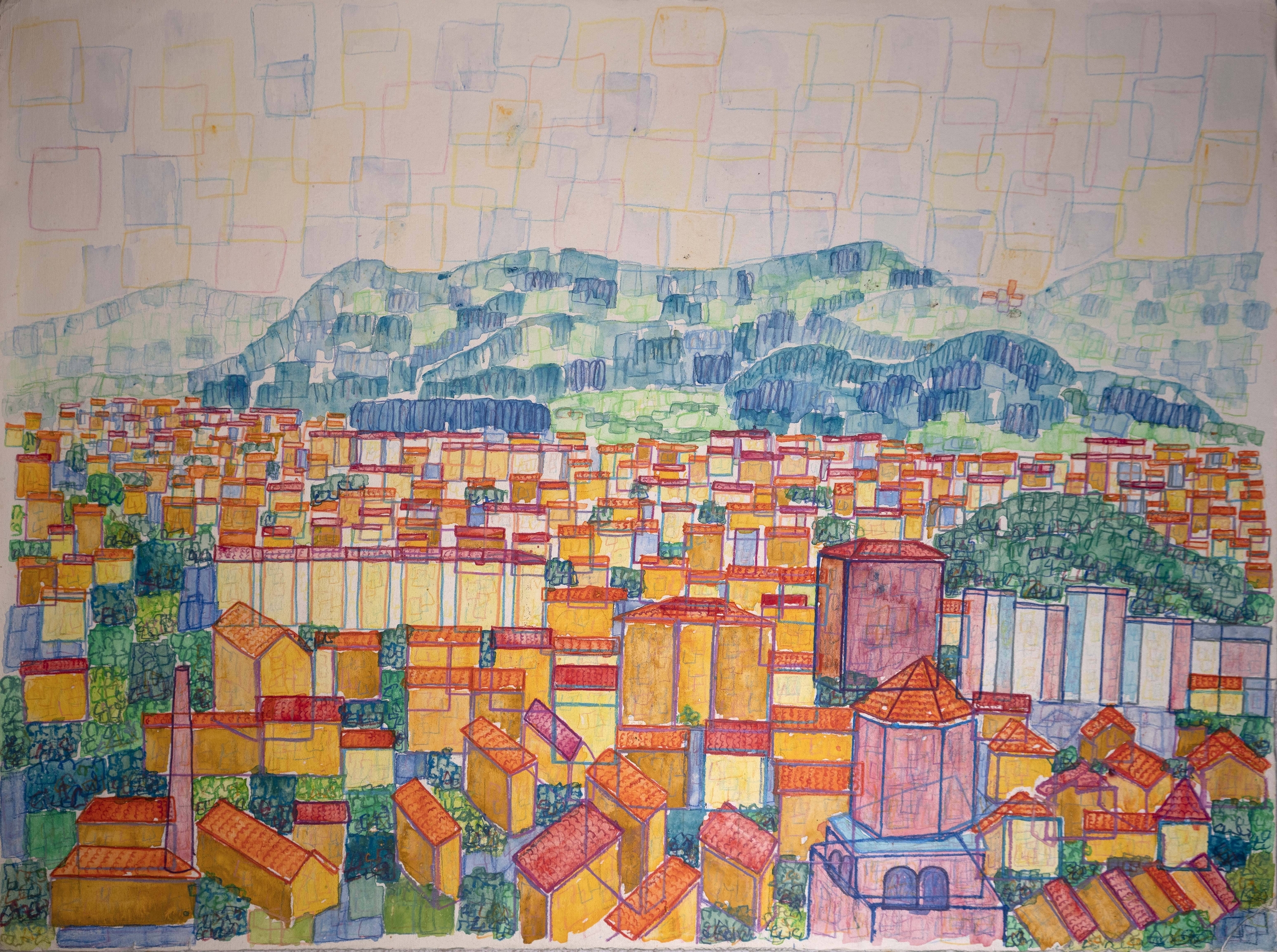 Immagine: Percy Allum Paesaggi vicentini - Periferia I, 1980