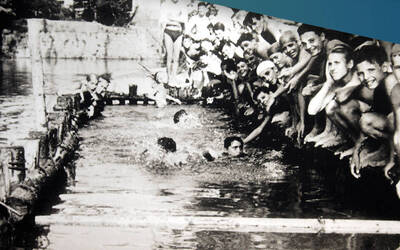 Immagine: Piscina creata sul Bacchiglione al Torrione di Santa Croce