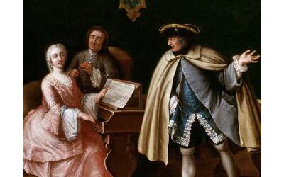 Immagine: Seguace di Pietro Longhi, La lezione di musica, Gallerie d'Italia - Vicenza (particolare)