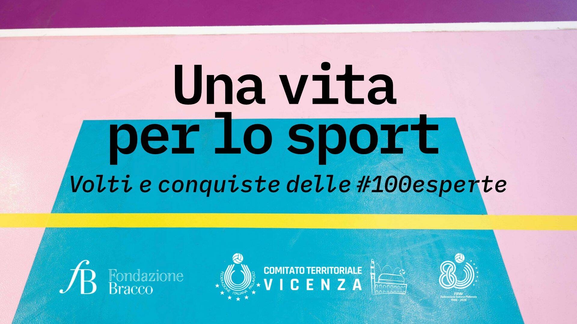 Locandina della mostra "Una vita per lo sport"